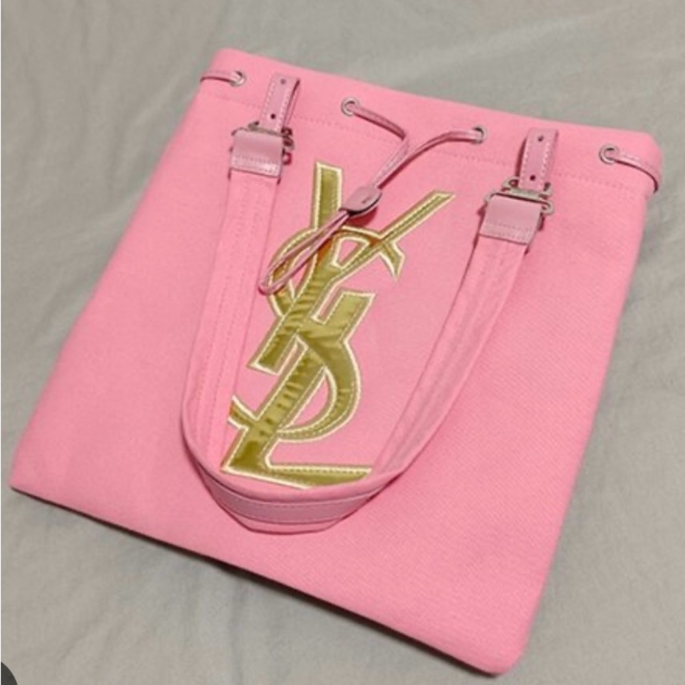 YSL Pink and Gold Tote GWP This was a gift with purchase